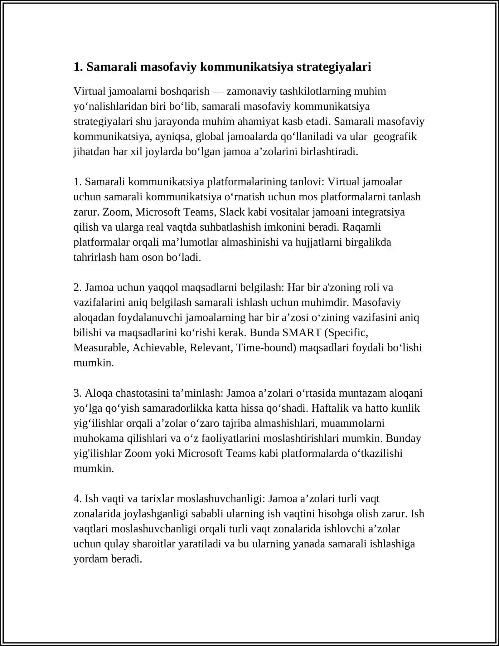 VIRTUAL JAMOALARNI BOSHQARISH XUSUSIYATLARI 3
