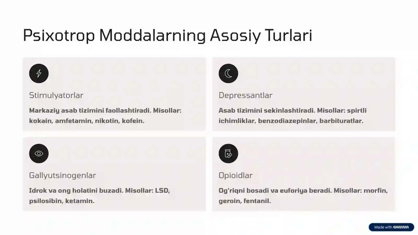Psixotrop Moddalar 3