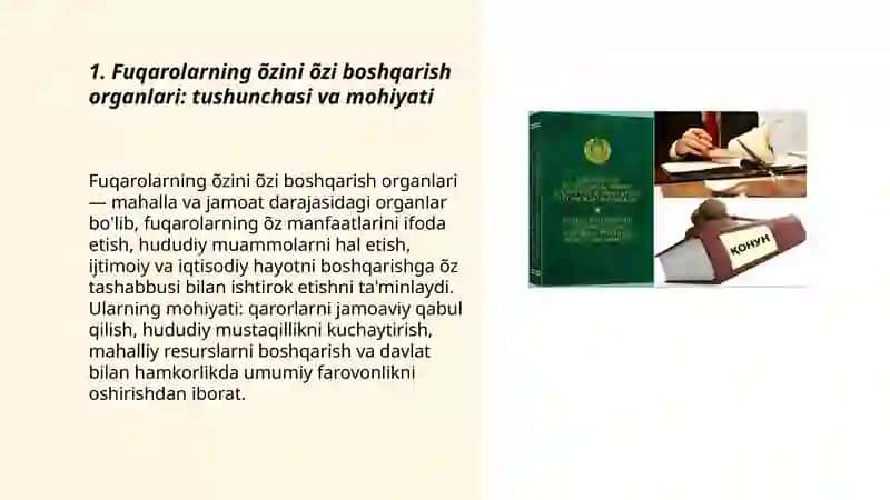 Fuqarolarning õzini õzi boshqarish organlari 3