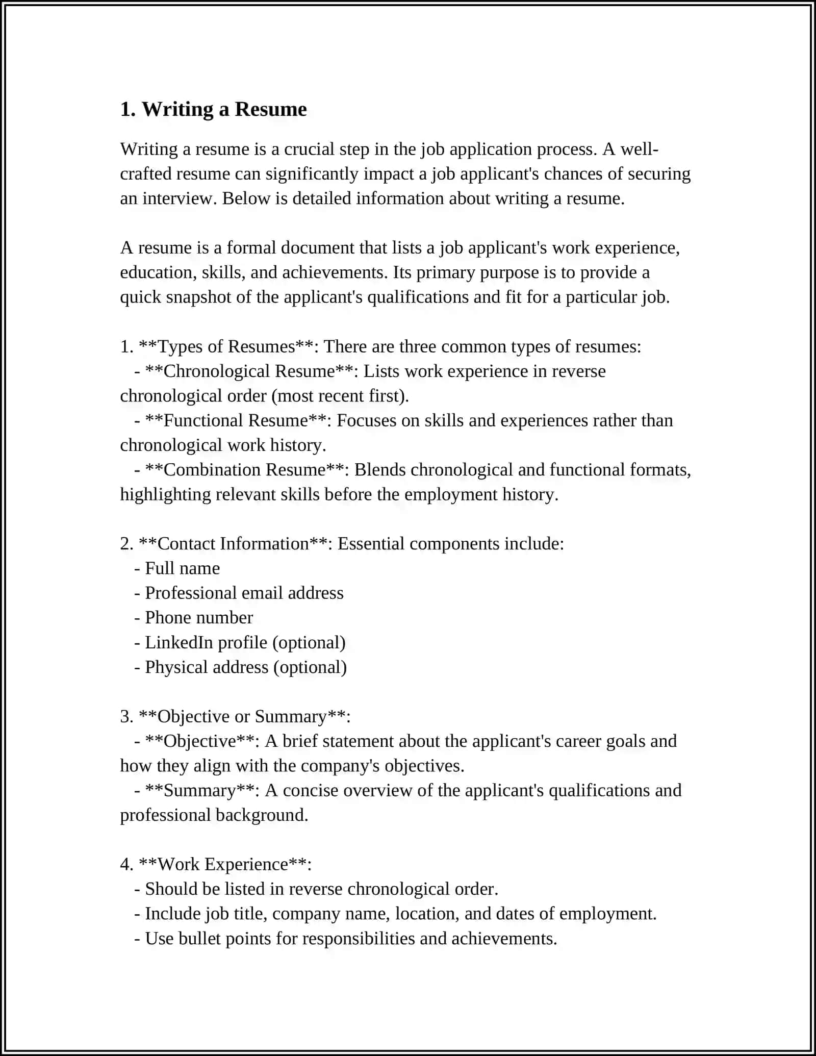 JOBS. APPLYING FOR A JOB 3