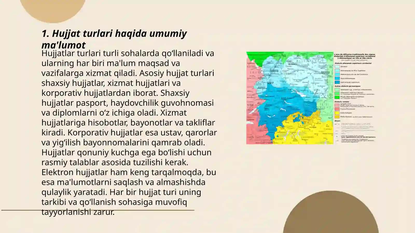 Hujjat turlari va xususiyatlari 3