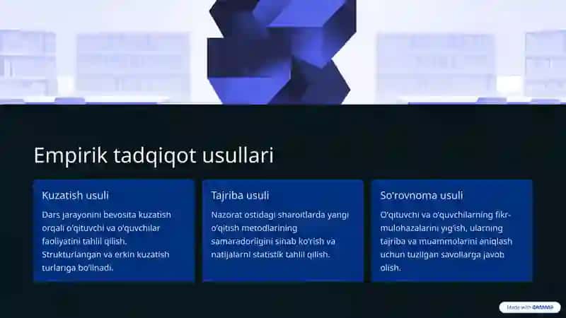 Maxsus fanlarni oʻqitish metodikasi 3