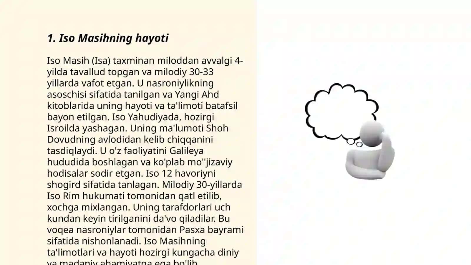 Iso Masihning hayoti 3