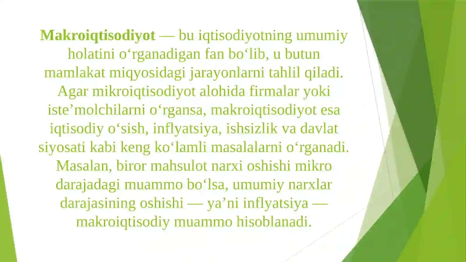Makroiqtisodiyot faniga kirish 3