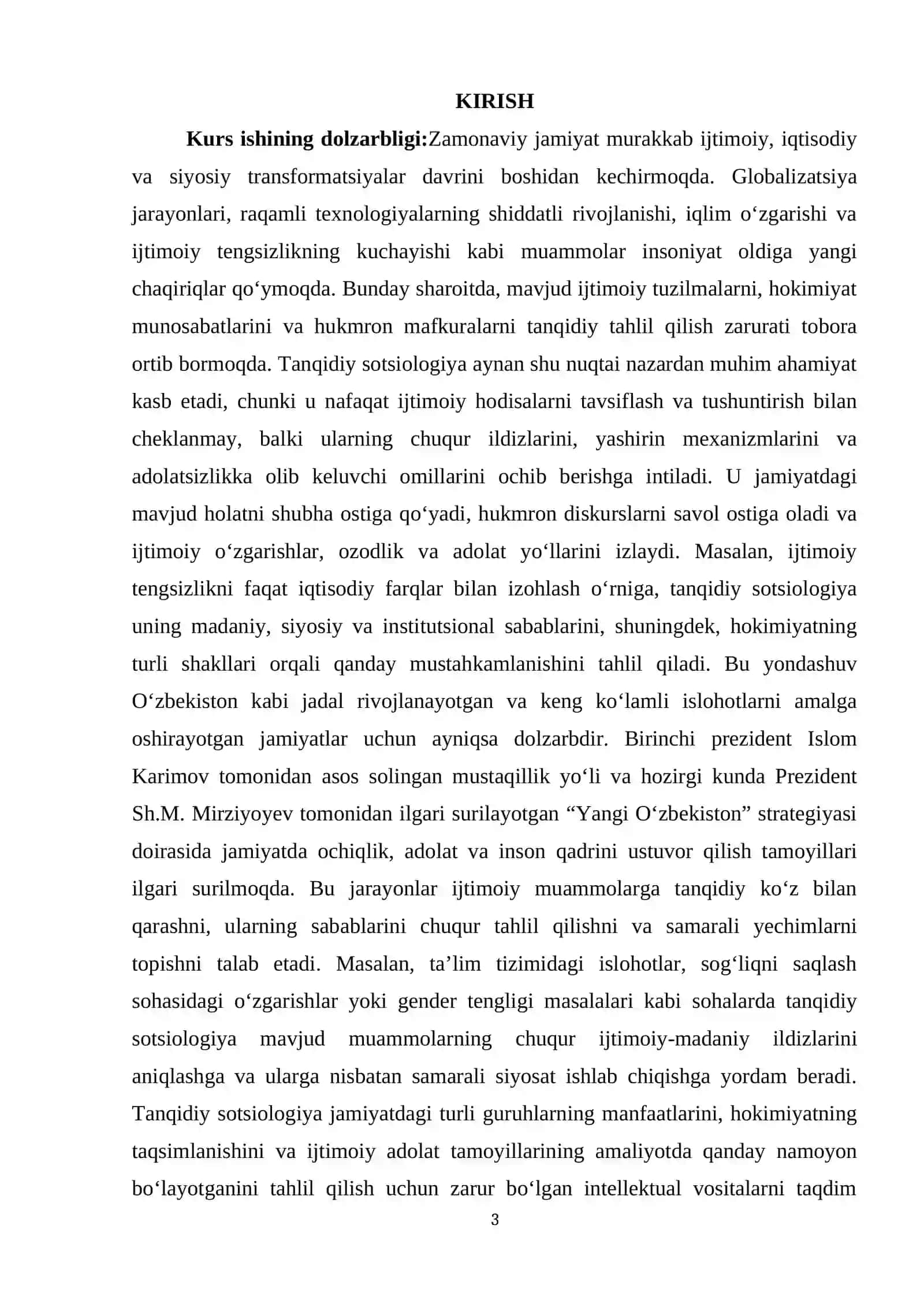 TANQIDIY SOTSIOLOGIYA VA UNING ASOSIY TAMOYILLARI 3