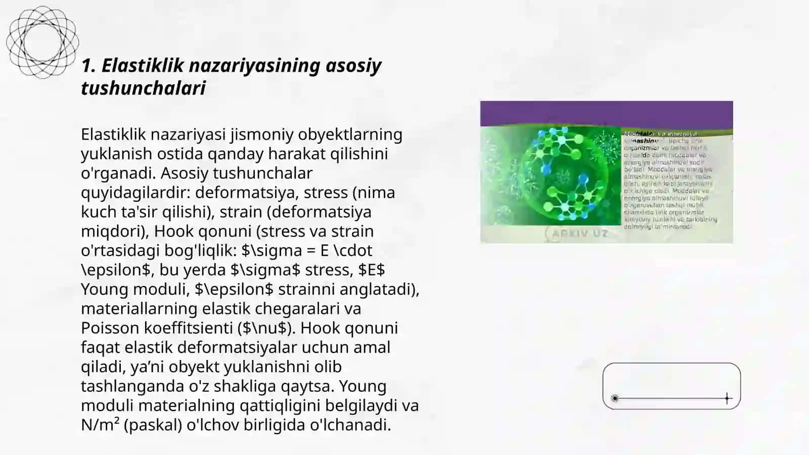Elastiklik nazariyasining amaliyotda qo’llash xususiyatlari 3