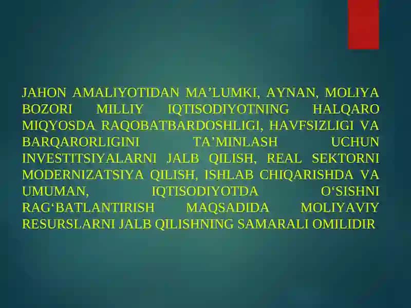 Moliyaviy Vositalar 3