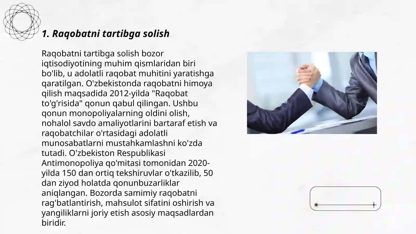 Raqobatni tartibga solish 3