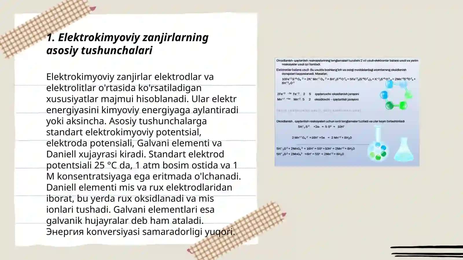 Elektrokimyoviy zanjirlar nernst tenglamasi 3