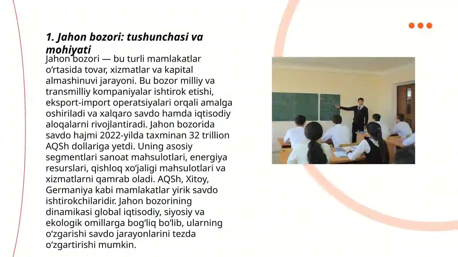 Jahon bozorining investitsiya jarayoniga ta'siri 3