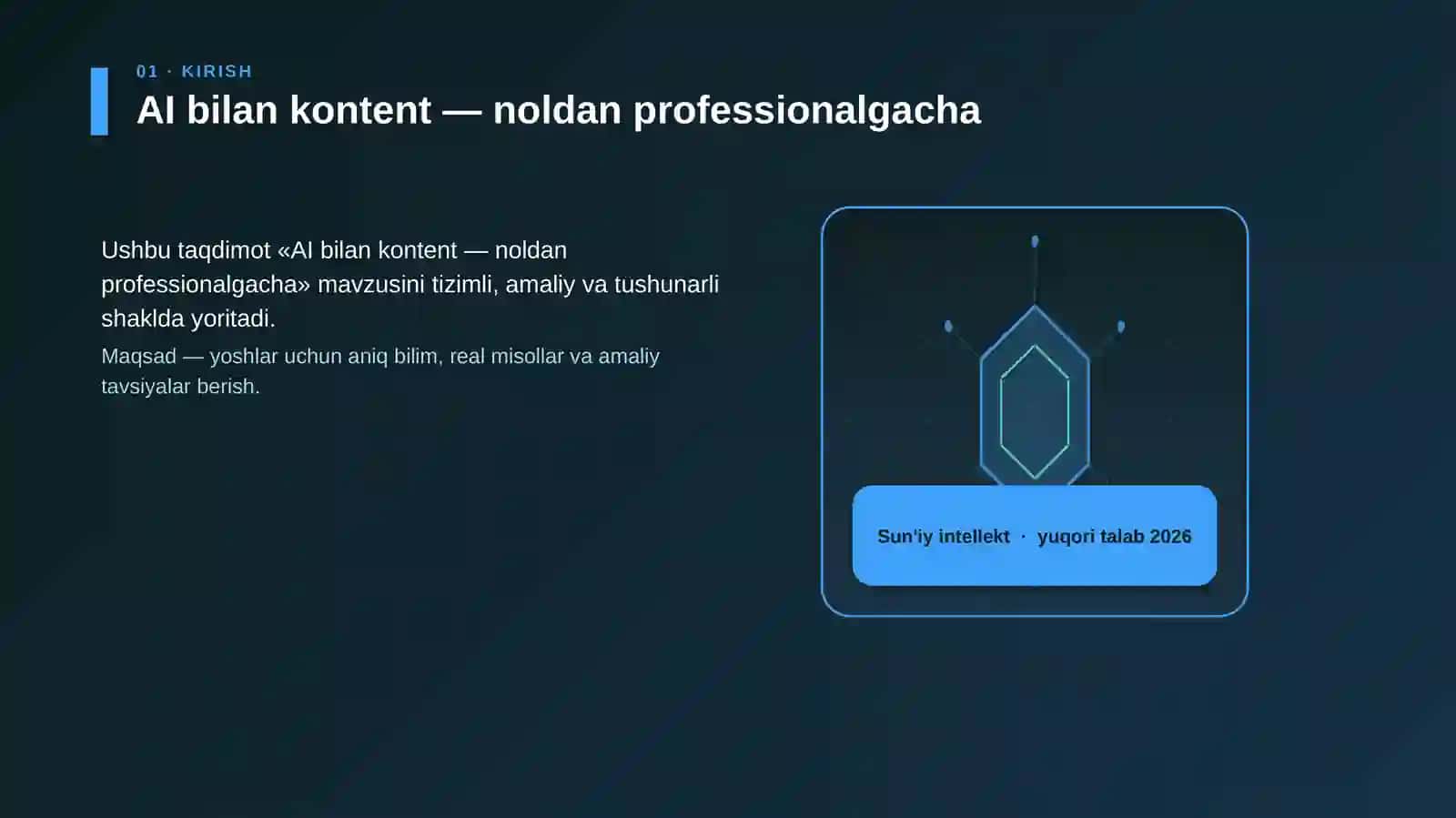 AI bilan kontent — noldan professionalgacha 3