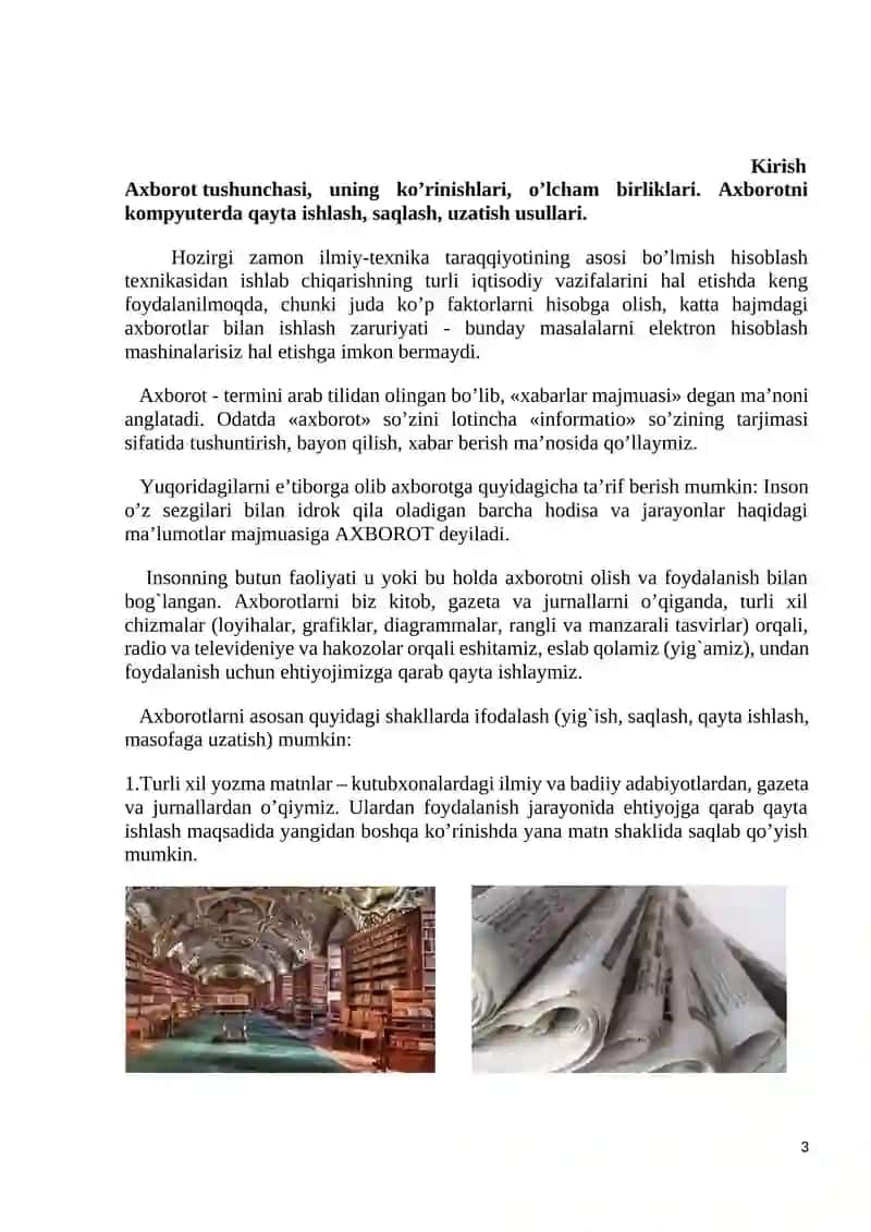 "Tibbiyotda axborot texnologiyalari" 3