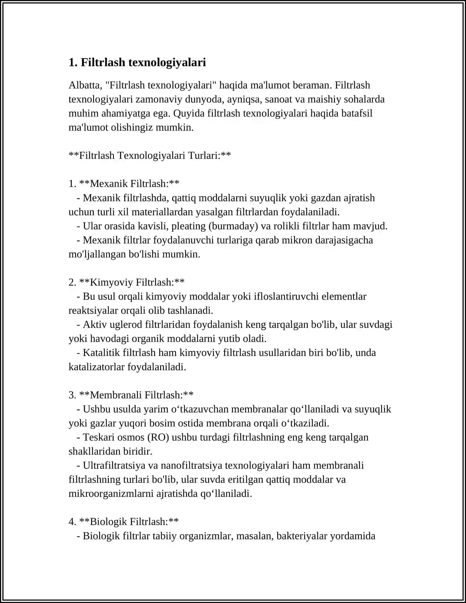 Filtrlash texnologiyalari 3