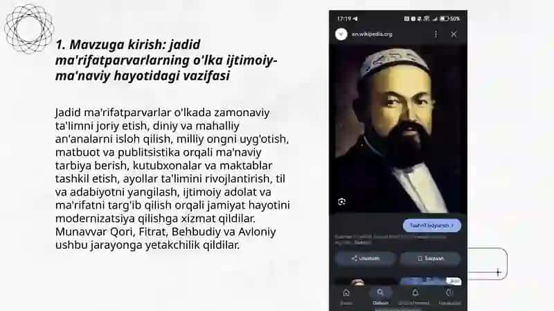 Munavvar qori, Fitrat, Behbudiy, Avloniy 3