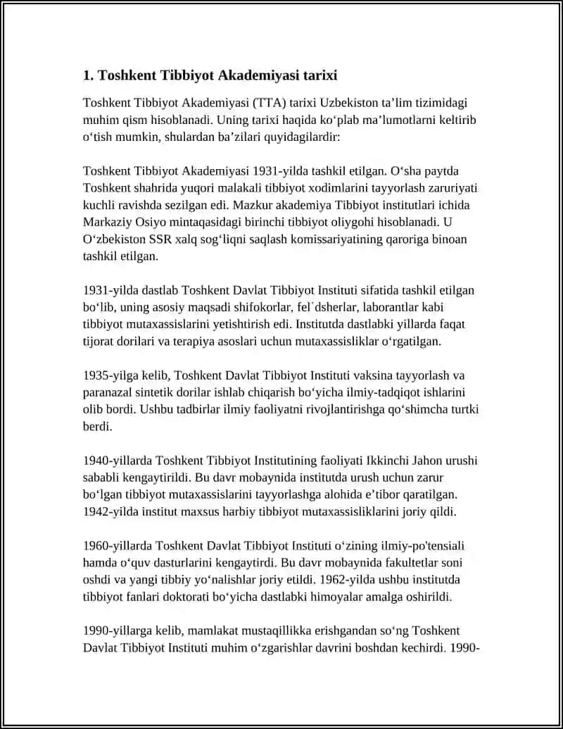 Toshkent Tibbiyot Akademiyasi 3