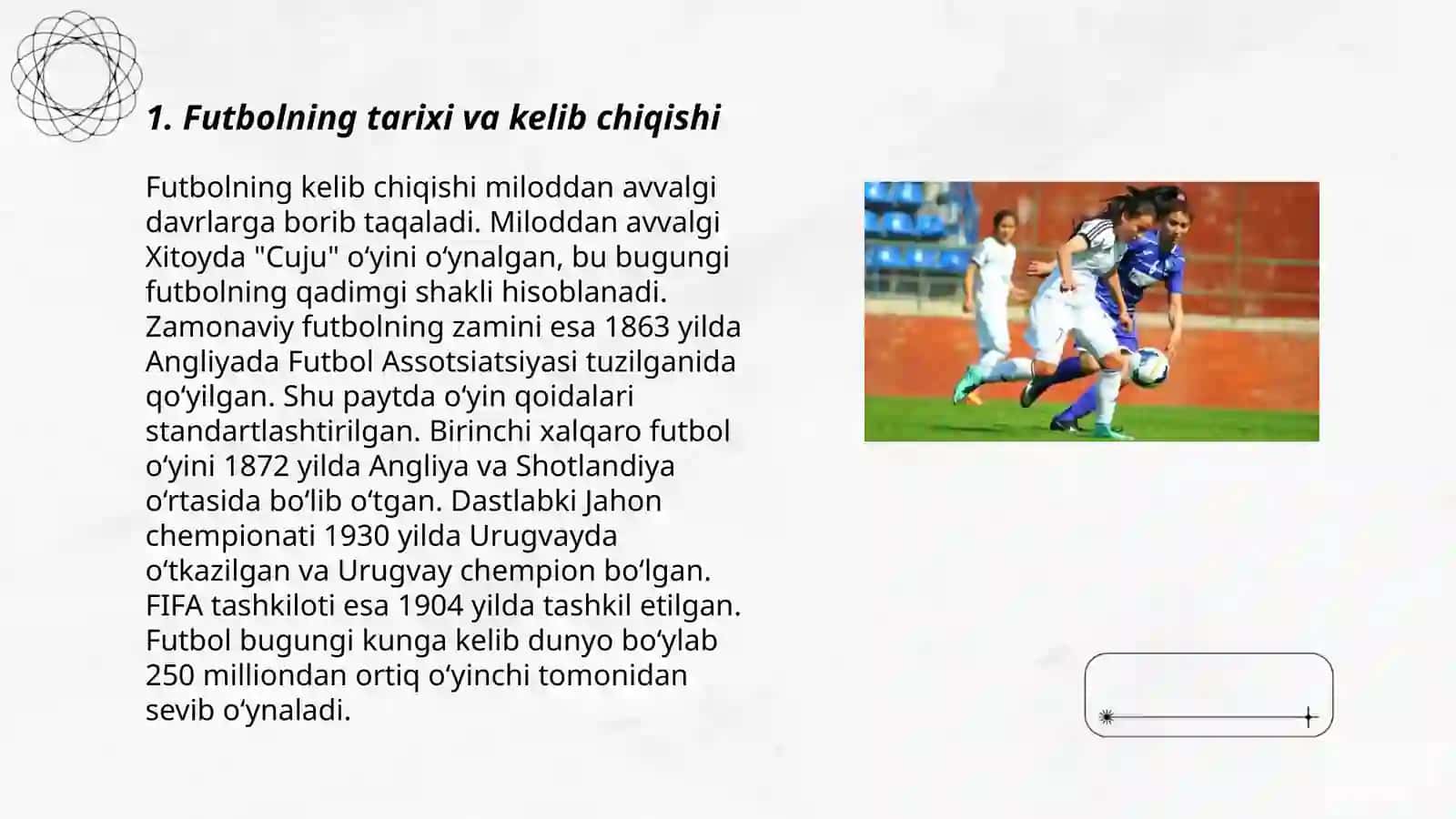 Futbol oʻyini taraqqiyoti 3