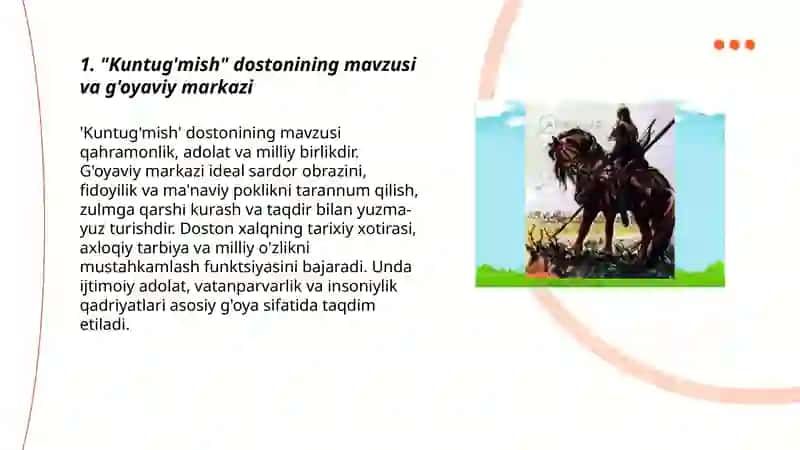"Kuntug'mish" dostoni tahlili 3