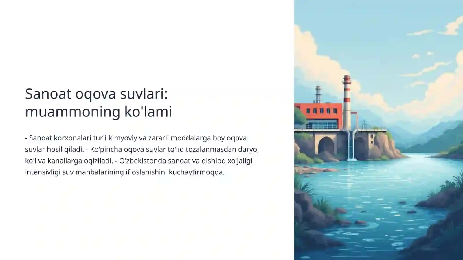 Sanoat rayonlaridagidrosferaningifloslanishi:muammolarvayechimlar 3