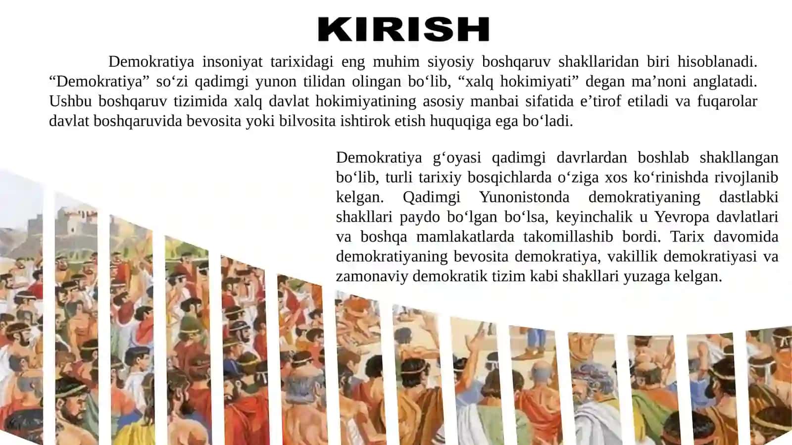 Demokratiya va uning tarixiy shakllari 3