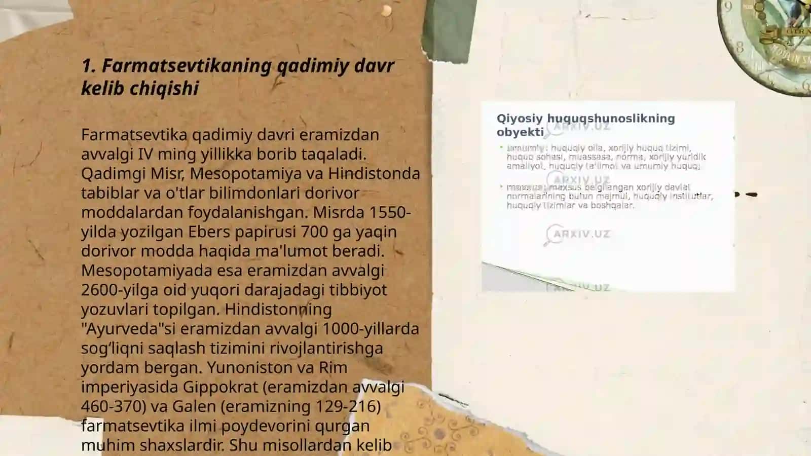 Farmasevtika modulining rivojlanish tarixi 3