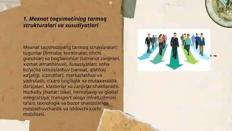 Mexnat taqsimotining tarmoq va hududiy xususiyatlari 3