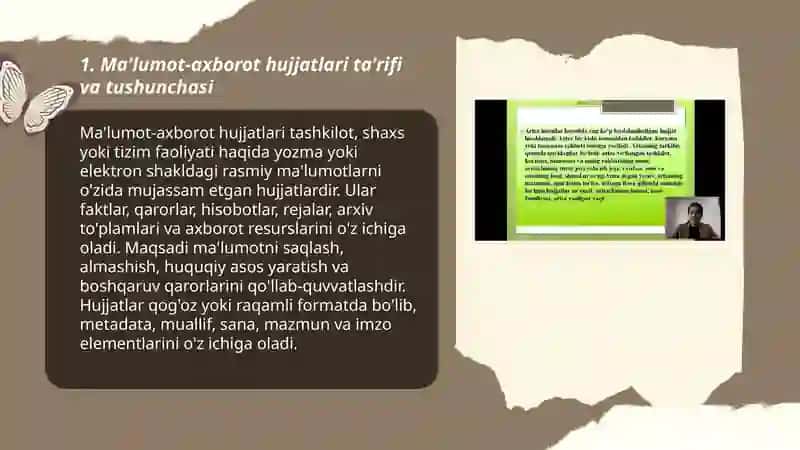 Ma'lumot-axborot hujjatlari 3