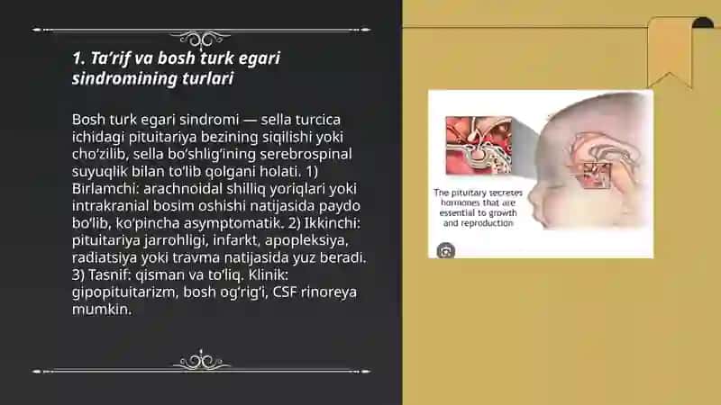 Bosh turk egari sindromi 3