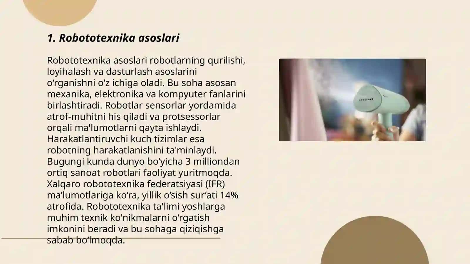 Robototexnika-STEAM ta'lim moduli sifatida 3