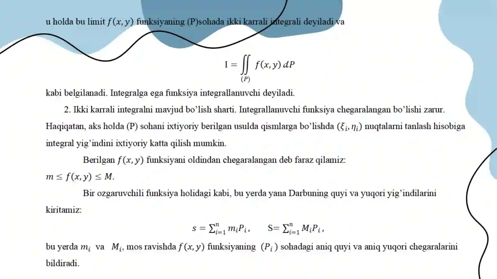 Ikkikarrali integrallar 3