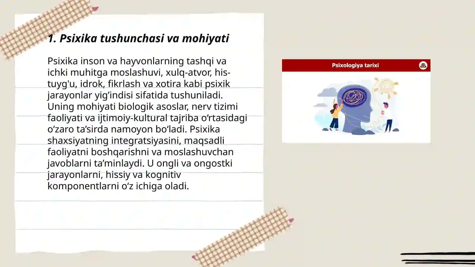 Psixika haqida umumiy tushuncha 3