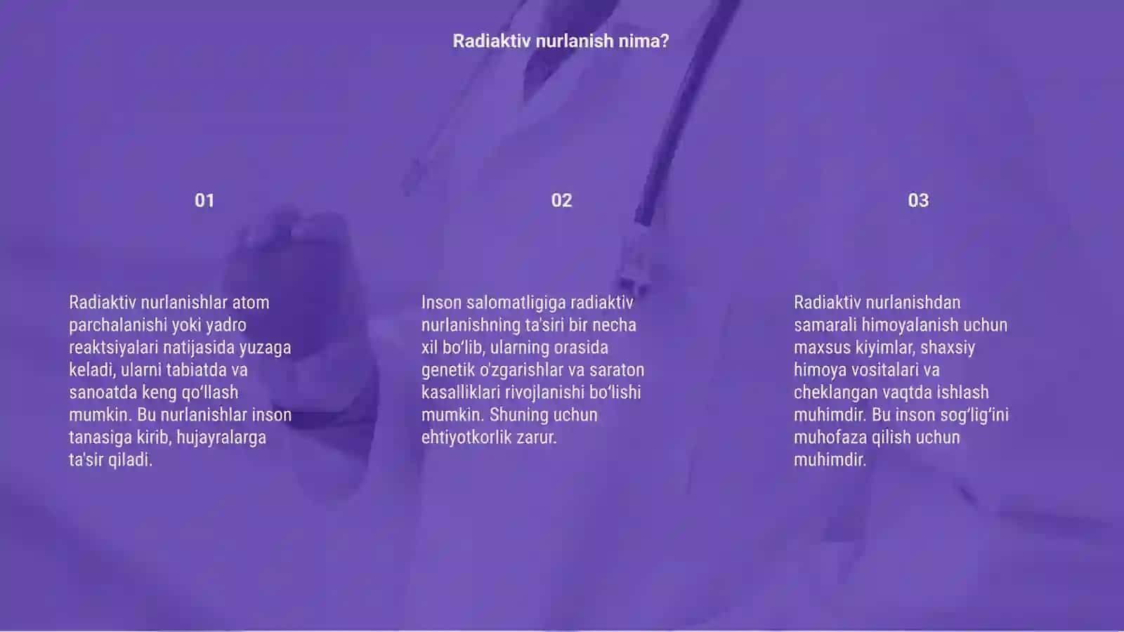 Radiaktiv nurlanishning inson salomatligiga tasiri 3