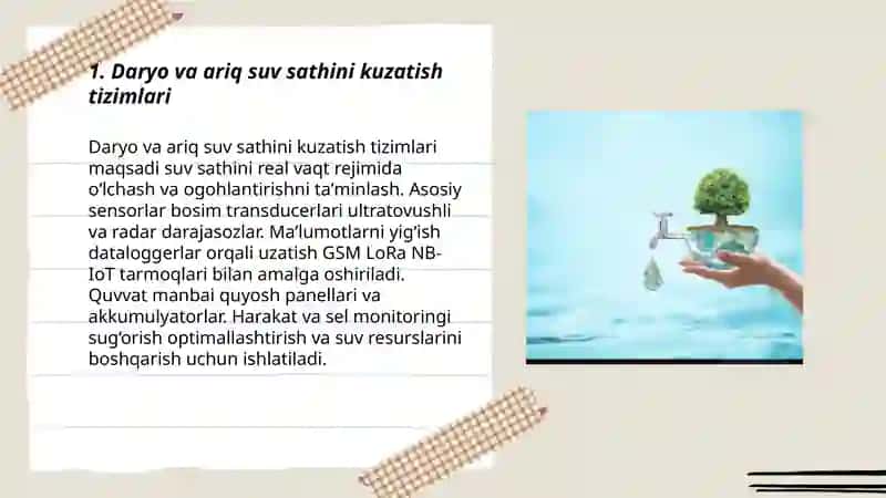 Daryo va ariq suv sathini kuzatish tizimlari 3