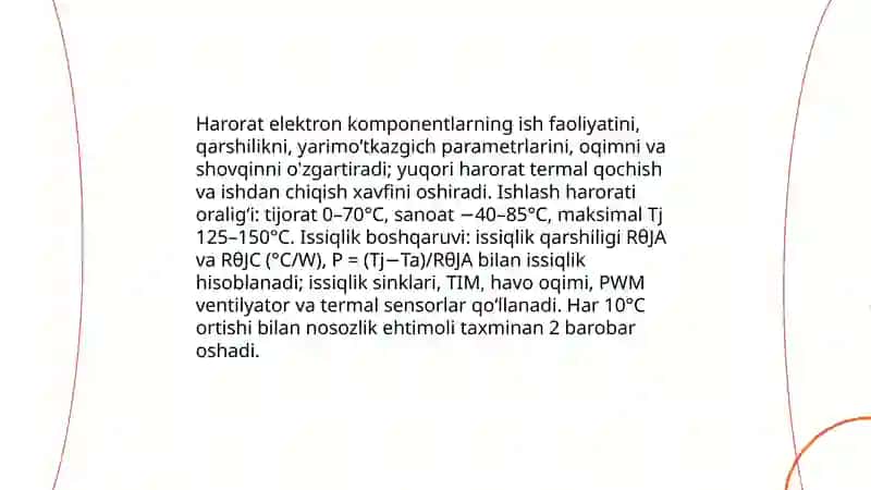Elektron vositalariga ta’sir qiluvchi omillar 3