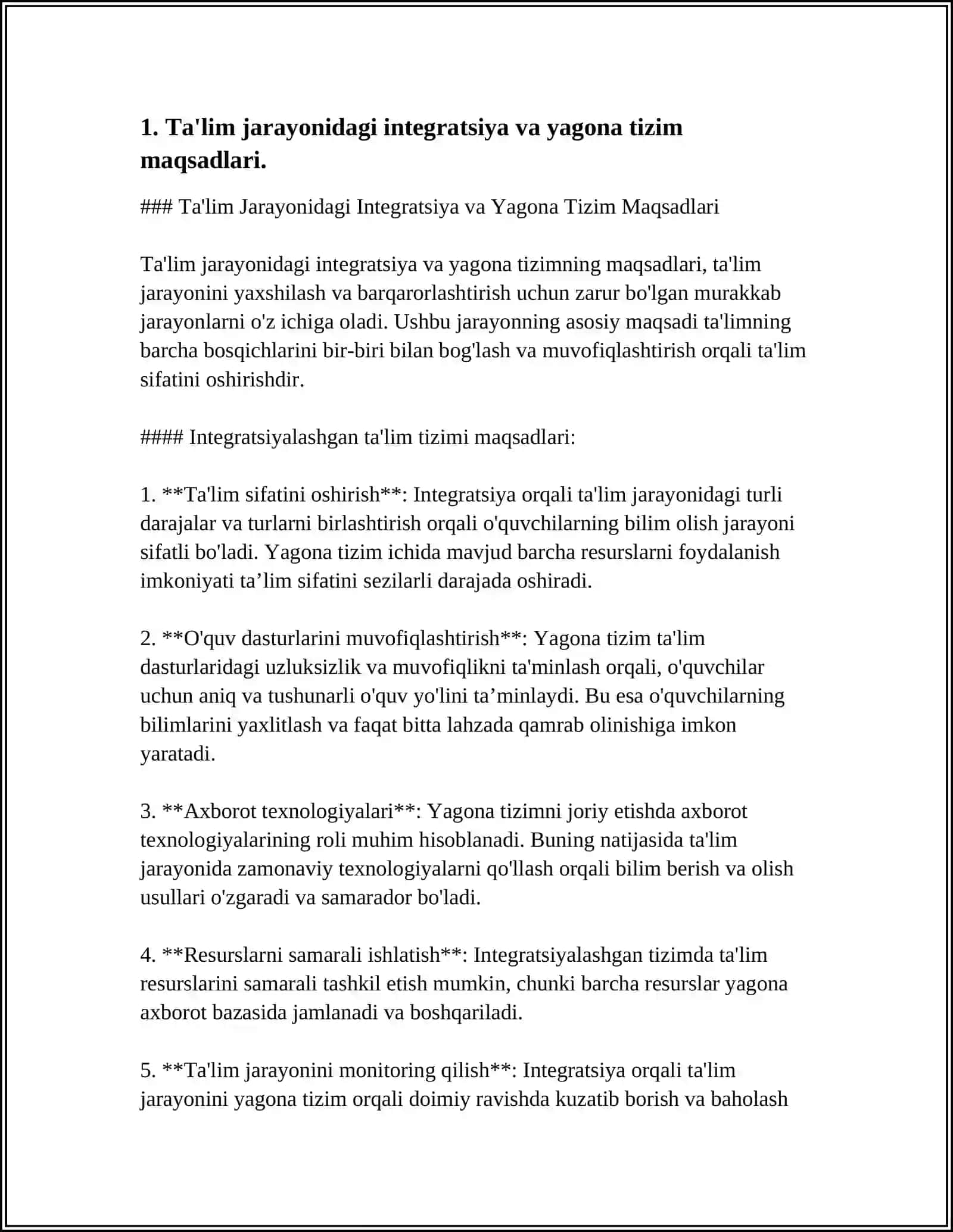 O'QITISH JARAYONI YAXLIT TIZIM SIFATIDA 3