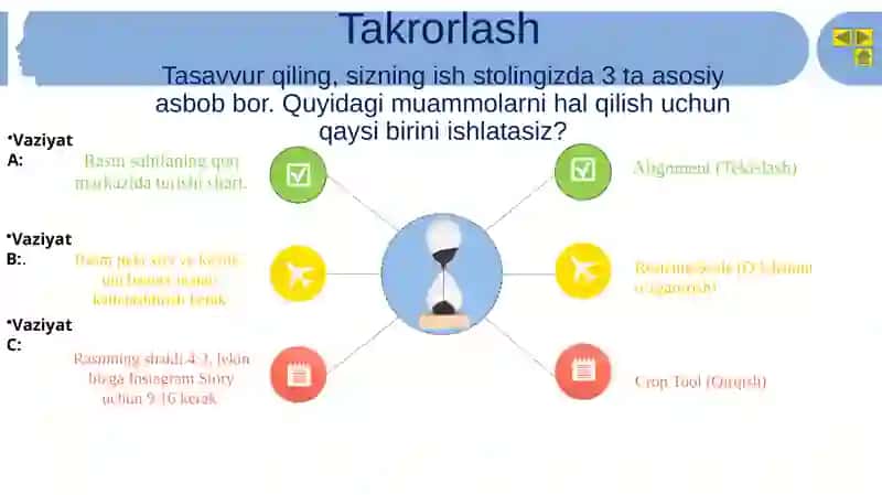 Tasvirni aniq joylashtirish. Tasvirning tomonlar nisbatini oʻzgartirish 3