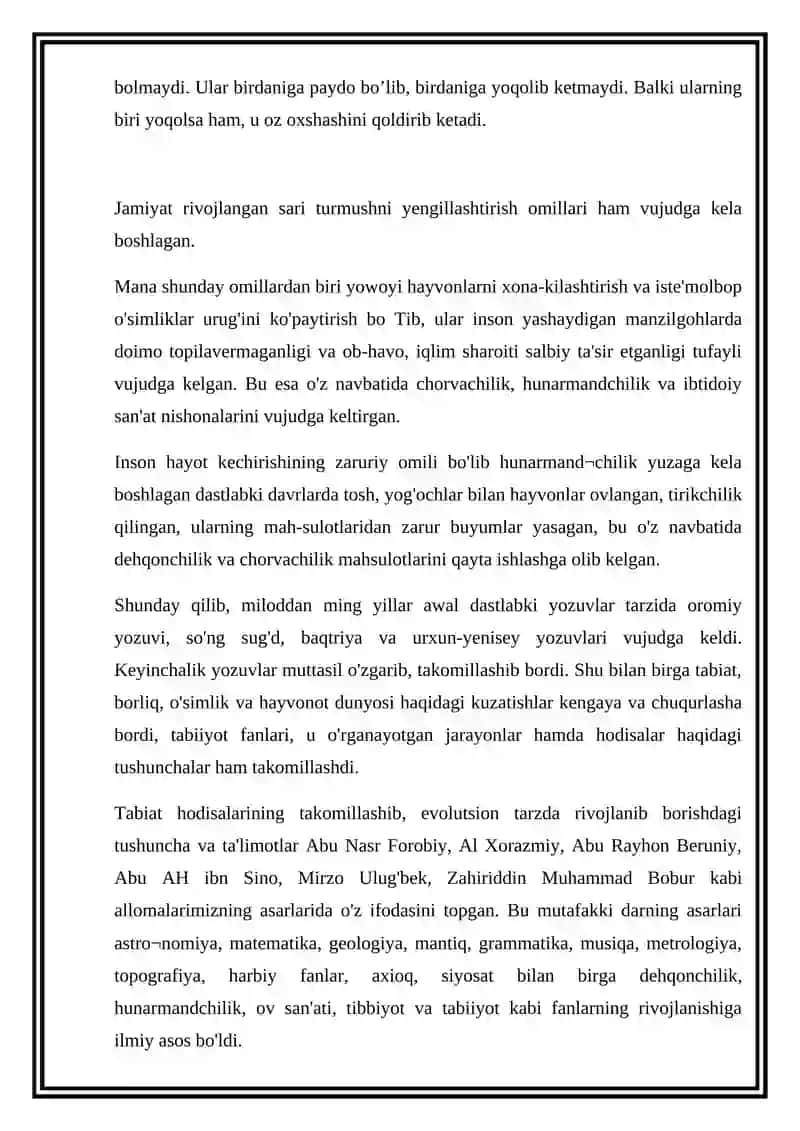 O'RTA OSIYO OLIMLARINING O'SIMLIKLAR HAQIDA  FIKRLARI. 3