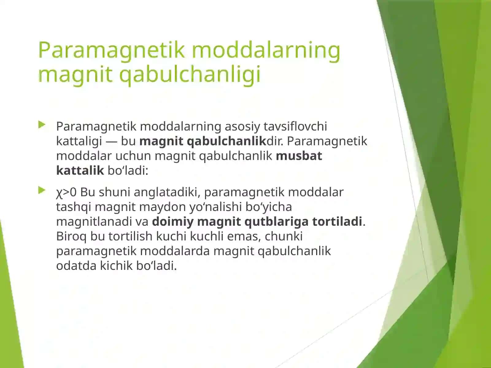 Paramagnetizm tushunchasi 3