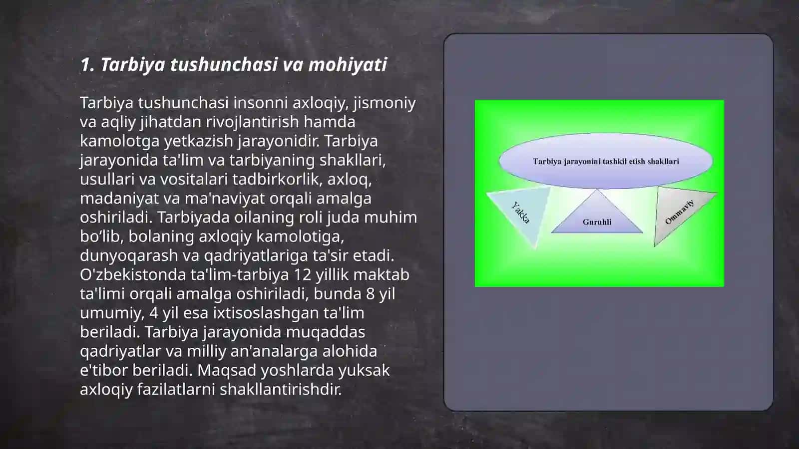 Tarbiya usullari va shakllari 3
