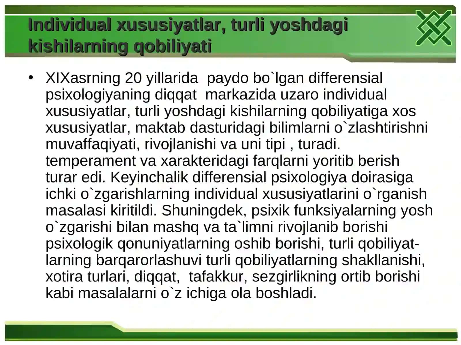 Differensial psixologiyadaxarakter va qobiliyat 3