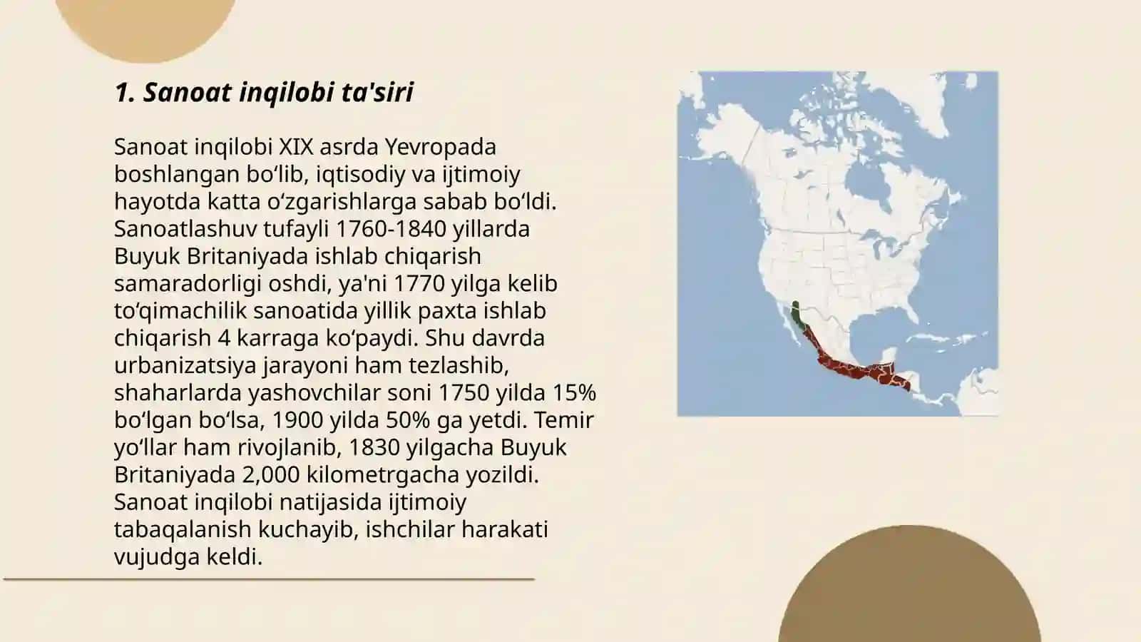 Sanoat inqilobi ta'siri 3