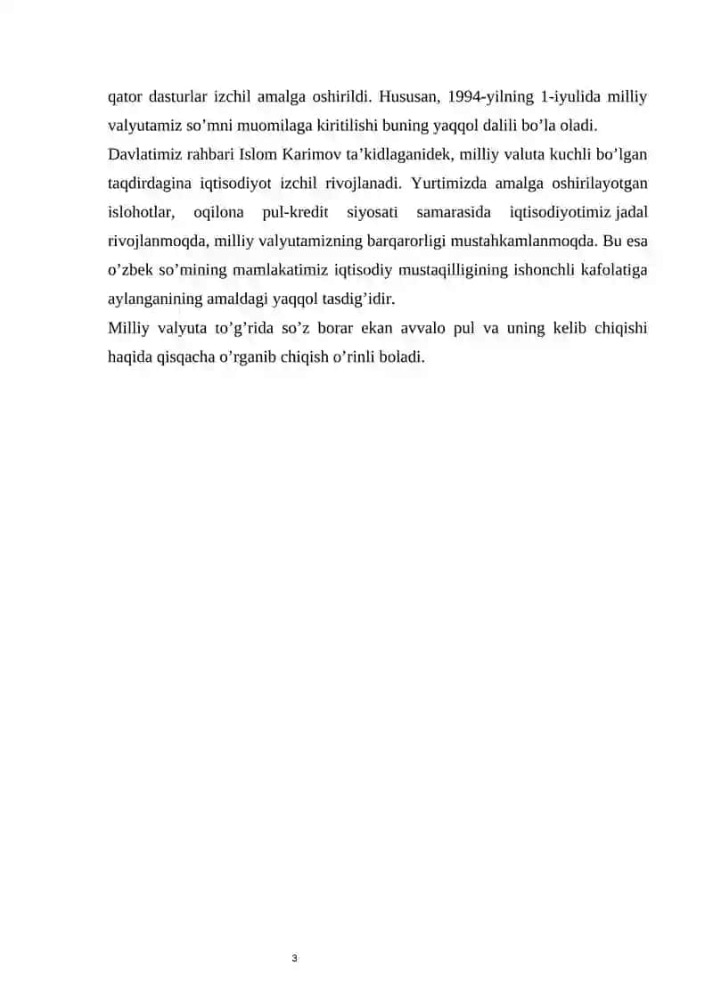 Iqtisodiy islohotlar 3