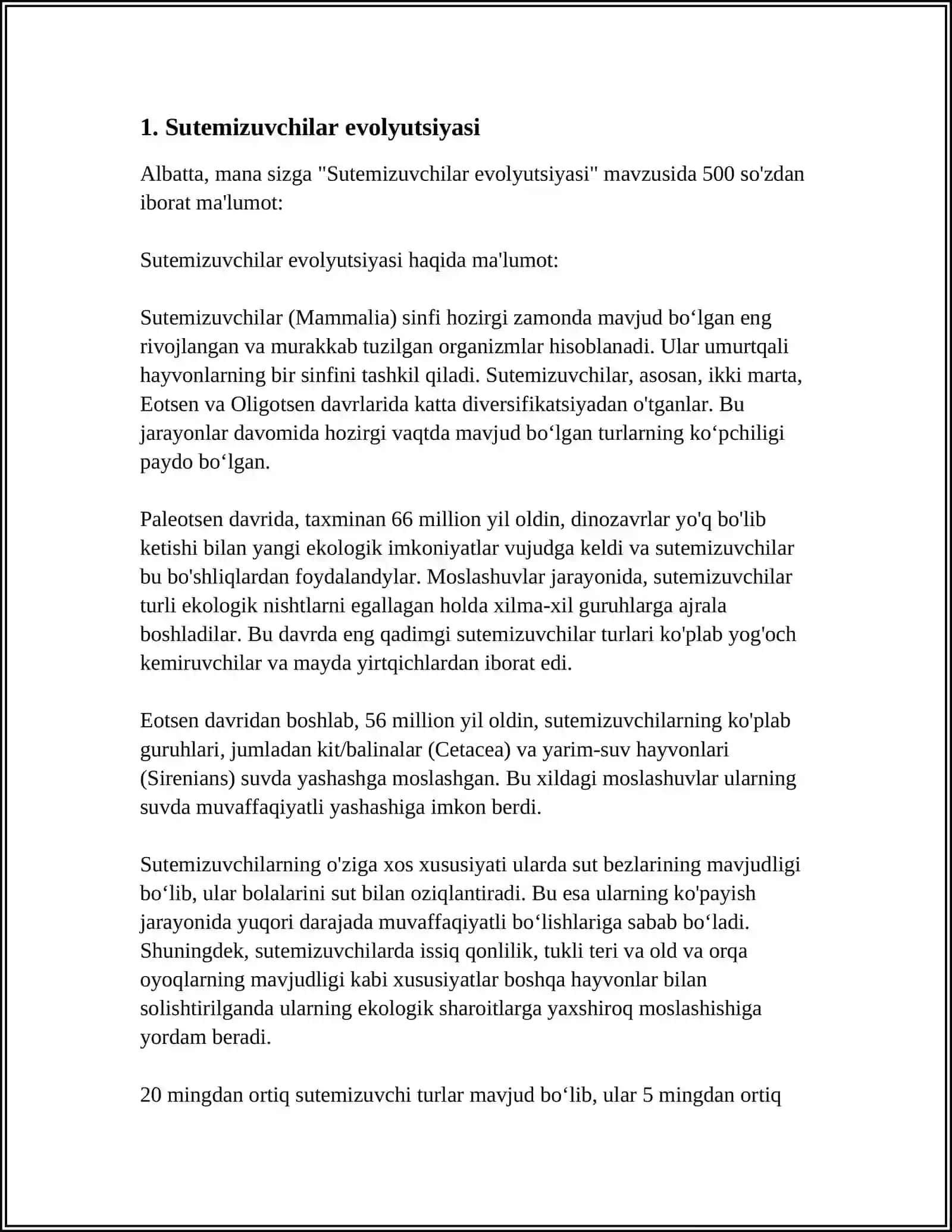 Sutemizuvchilarning Sistematikasi 3