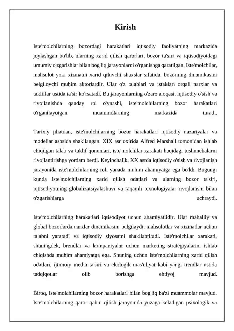 ISTEMOLCHINING BOZORDAGI XARAKATI 3