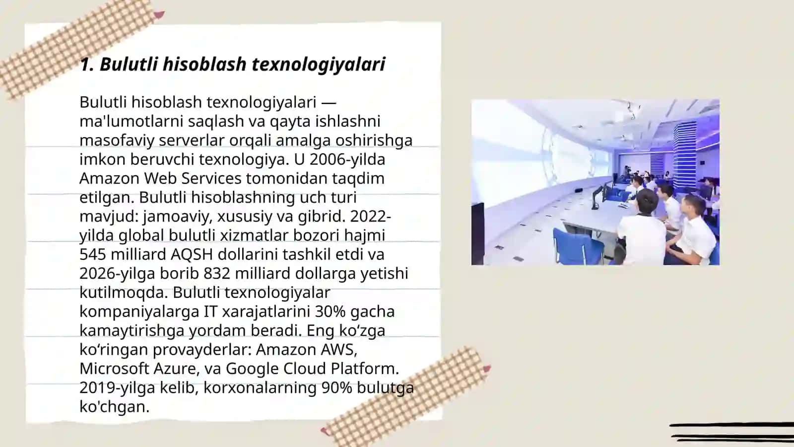 Bulutli hisoblash texnologiyalari 3