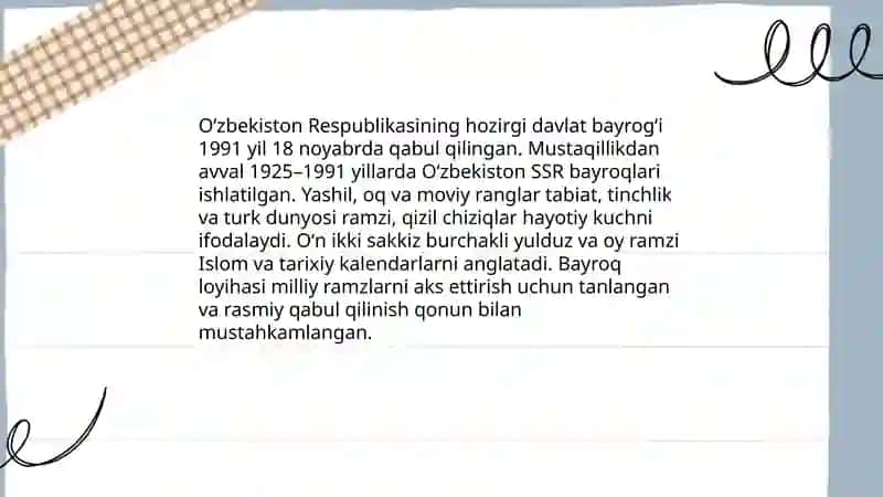 Oʻzbekiston Respublikasi davlat ramzlari 3