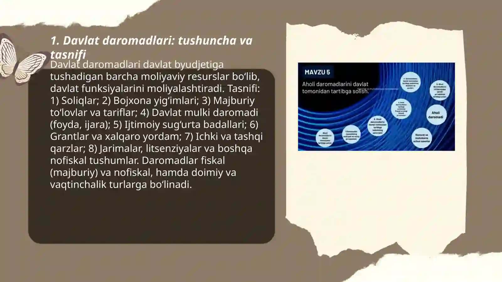 Davlat daromadlari va ularning shakllanish manbalari 3