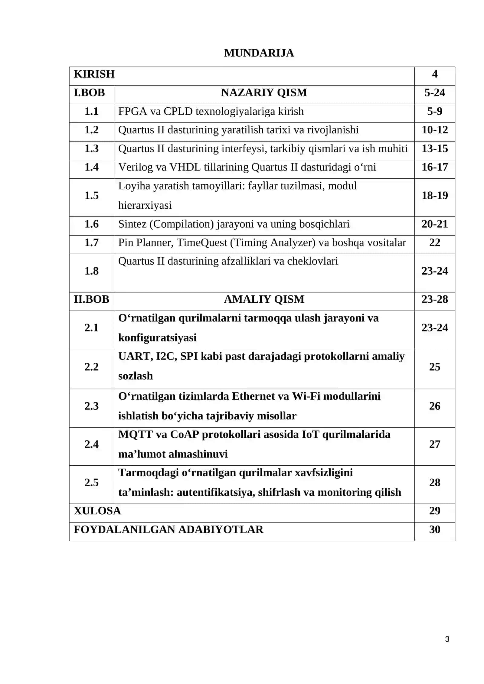 QUARTUS II DASTURLASH MUHITI IMKONIYATLARI 3