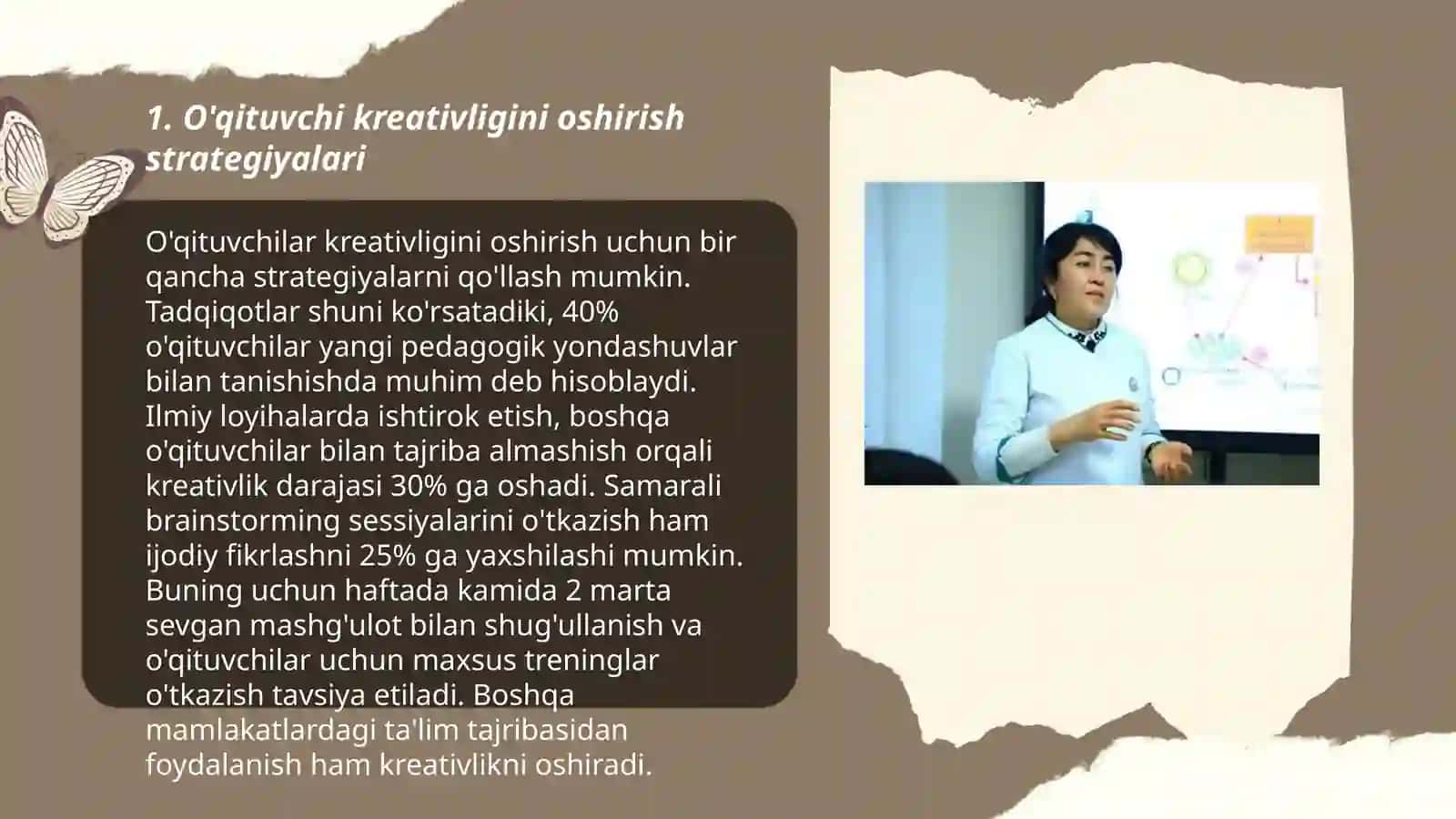 O'qituvchining kreativ kompetensiyasini shakllantirish modelli 3