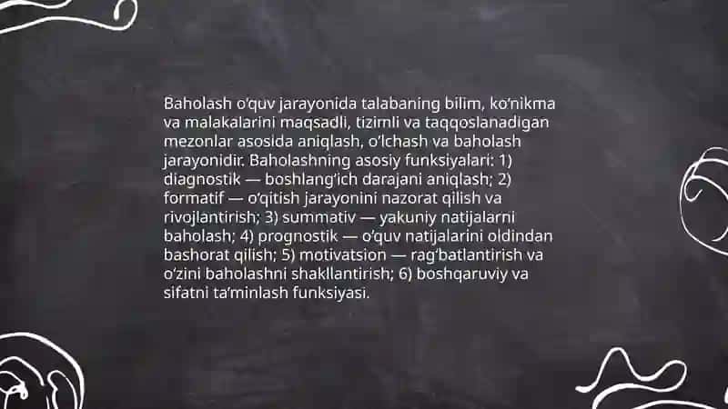 Baholashning asosiy tushunchalar va tamoyillar 3