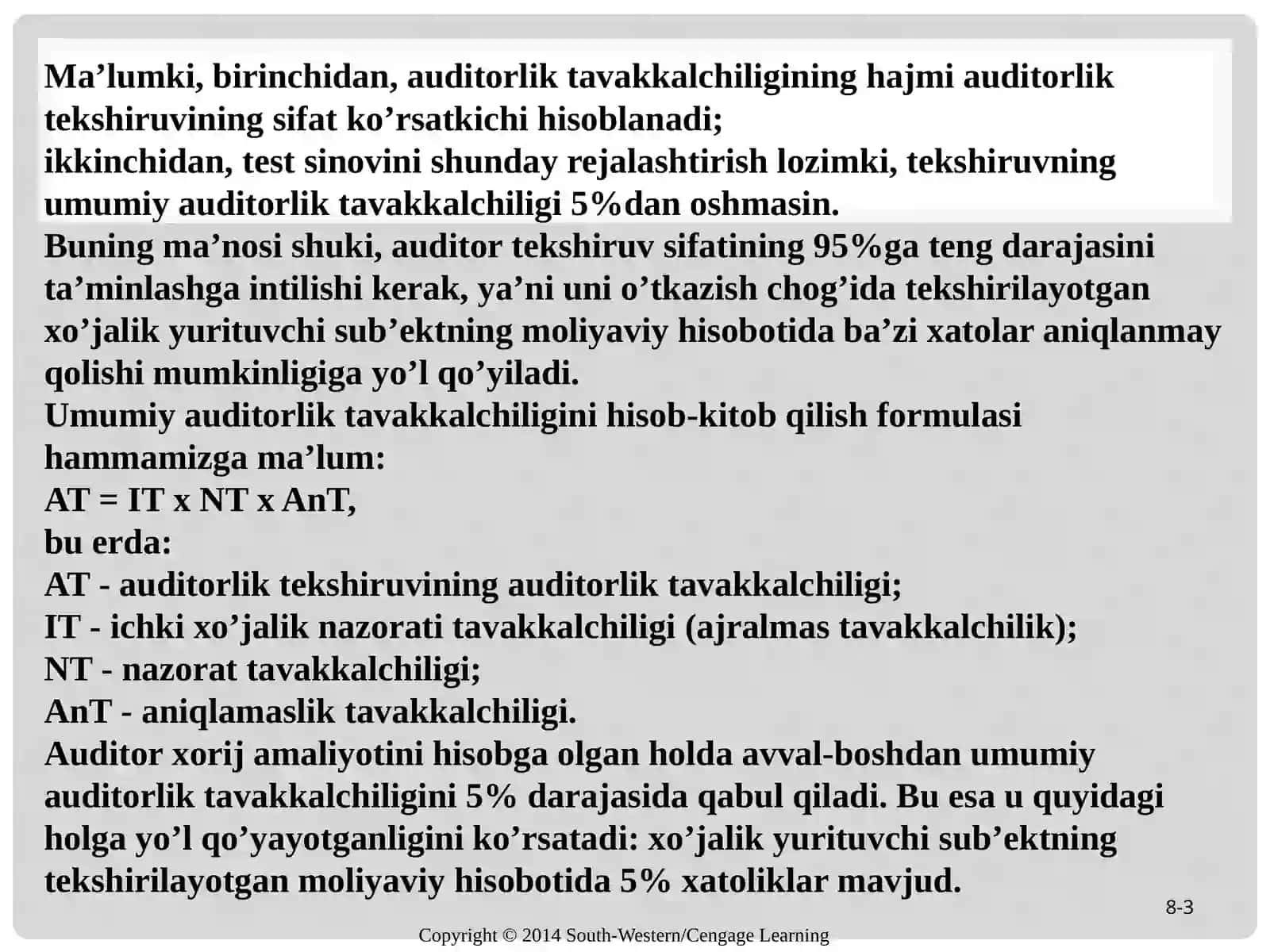 AUDITDA MUHIMLIK TUShUNChASI VA AUDITORLIK RISKI 3